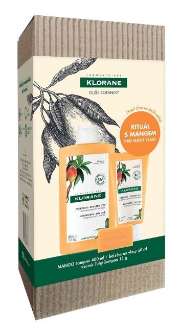 Klorane XMAS Mango šampón 400 ml + balzam 50 ml + tuhý šampón 15 g darčeková sada