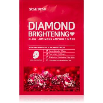 Some By Mi Glow Luminous Red Diamond Brightening rozjasňujúca plátienková maska 25 g