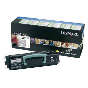 Lexmark originál toner X203A11G, black, 2500str., return, Lexmark X203, X204, O, čierna