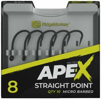 Ridgemonkey háčik ape-x straight point barbed 10 ks - veľkosť 4