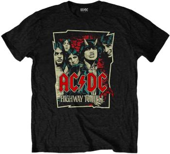 AC/DC Tričko Highway To Hell Sketch Black L