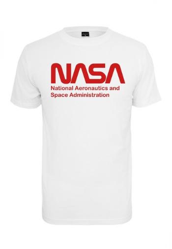 Mr. Tee NASA Wormlogo Tee white - XS