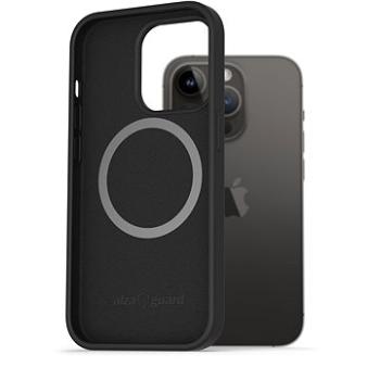 AlzaGuard Magnetic Silicone Case na iPhone 14 Pro čierny (AGD-PCMS0010B)
