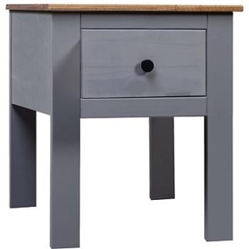 SHUMEE Nočný stolík sivý 46 × 40 × 57 cm borovica rad Panama, 282692