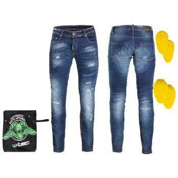 Pánske moto jeansy W-TEC Feeldy Farba modrá, Veľkosť XL