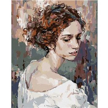 Maľovanie podľa čísel – Zasnená žena portrét (HRAbz33387nad)