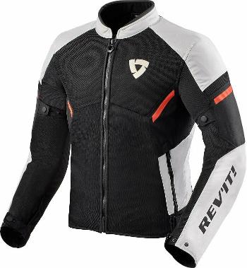 Rev'it! Jacket GT-R Air 3 White/Neon Red 3XL Textilná bunda