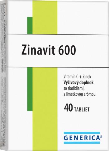 Generica Zinavit 600 s limetkovou arómou 40 tabliet