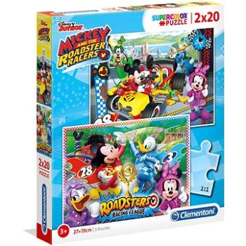 Puzzle 2× 20 Mickey a Roadster Racers (8005125070343)