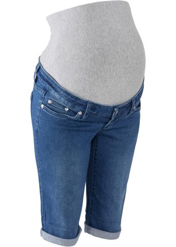 Tehotenské džínsové bermudy
