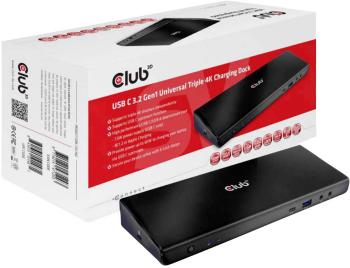 club3D CSV-1562 USB-C ™ notebook dokovacia stanica Vhodné pre značky: univerzálny  vr. funkcia nabíjania