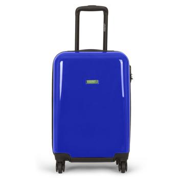 United Colors of Benetton Skořepinový cestovní kufr Cocoon M 65 l - modrá