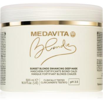 Medavita Blondie Sunset Blonde Enhancing Deep Mask hĺbková maska pre teplé odtiene blond 500 ml