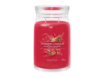 Yankee Candle Aromatická sviečka Signature sklo veľké Sparkling Cinnamon 567 g