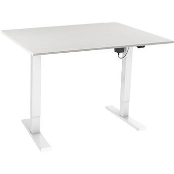 AlzaErgo Table ET2.1 biely + doska TTE-12 120 × 80 cm biely dub (BUN)