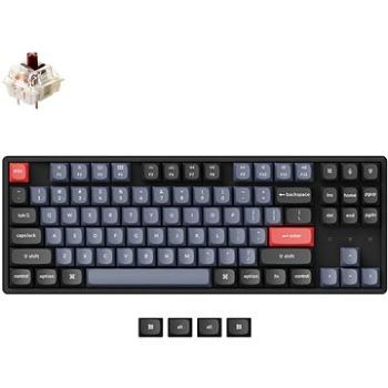 Keychron K8 Pro Swappable RGB Backlight Aluminum Brown Switch – Black (K8P-J3)