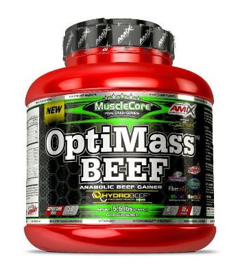 OptiMass Beef Anabolic Gainer - Amix 2500 g Delicate Forest Fruits