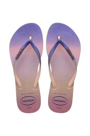 Žabky Havaianas Slim Gradient Sunset dámske, na plochom podpätku