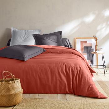 Blancheporte Jednofarebná posteľná súprava zn. Colombine z polycotonu terakota obliečka na prikrývku140x200cm