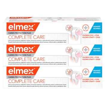 ELMEX Complete Care Caries Protection zubná pasta 3 x 75 ml