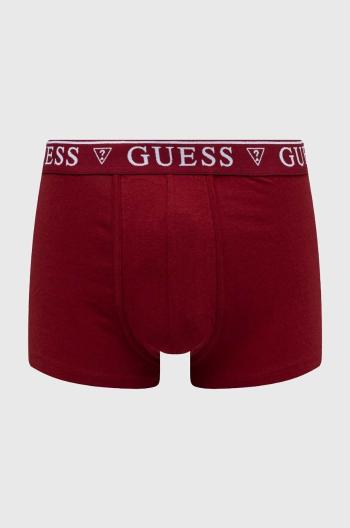 Boxerky Guess BARNEY pánske, bordová farba, U2RF00 KCD31