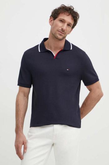 Polo tričko Tommy Hilfiger pánske, tmavomodrá farba, jednofarebné, MW0MW34772