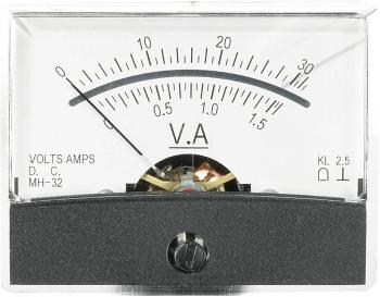 VOLTCRAFT AM-60X46/30V/1,5A/DC Vstavané meracie zariadenie AM-60X46 / 30V / 1,5A / DC  30 V / 1,5 A otočná cievka