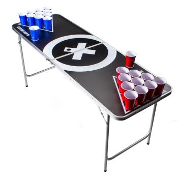 BeerCup Baseliner, súprava so stolom na beer pong, audio, držadlá, držiak na loptičky, 6 loptičiek