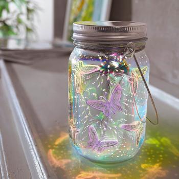 LED pohár Motýľ