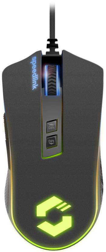 SpeedLink ORIOS RGB herná myš USB  čierna 7 null 5000 dpi podsvietenie
