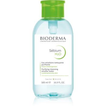 Bioderma Sébium H2O micelárna voda pre zmiešanú a mastnú pleť s dávkovačom 500 ml