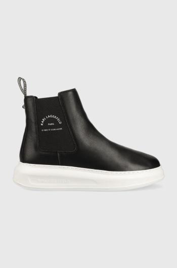 Členkové topánky Karl Lagerfeld Kapri Mens pánske, čierna farba