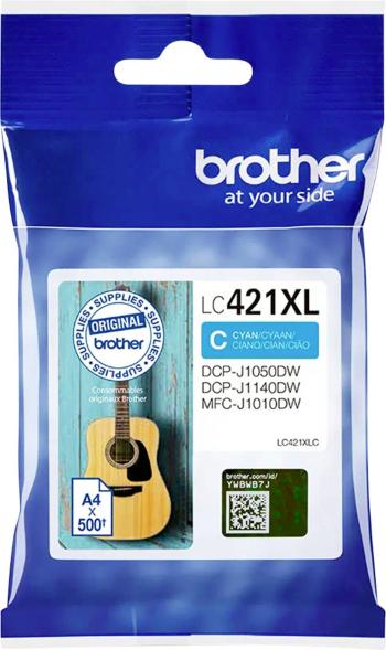 Brother Ink cartridge LC421XLC originál Single zelenomodrá LC421XLC