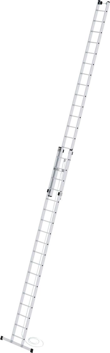 MUNK Günzburger Steigtechnik  21718 hliník výsuvný hliníkový rebrík s lanom Montáž pomocou nástrojov Max.prac. výška: 10