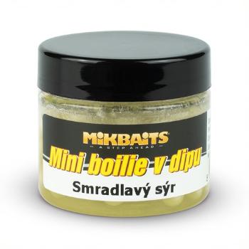 Mikbaits mini boilie v dipe 6-8 mm 50 ml-smradľavý syr