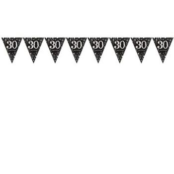 Girlanda vlajky 30 rokov - narodeniny - happy birthday - 400 cm (13051637316)
