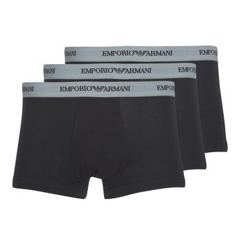 Emporio Armani  Boxerky CC717-PACK DE 3  Čierna