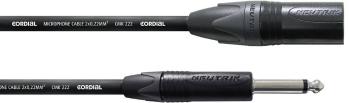 Cordial CPM 10 MP XLR káblový adaptér [1x XLR zástrčka - 1x jack zástrčka 6,35 mm] 10.00 m čierna