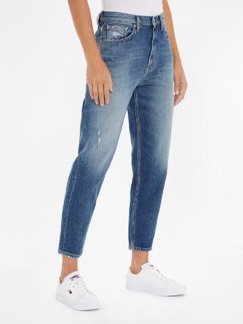 Tommy Jeans Mom Jean Uhr Tapere BG6134 Džínsy Modrá