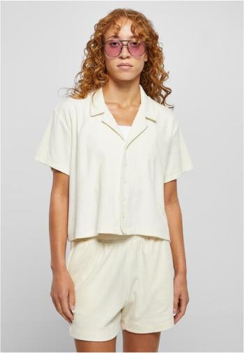 Urban Classics Ladies Towel Resort Shirt palewhite - M