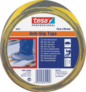 tesa  60951-00000-00 Anti-slip tape tesa® Professional čierna, žltá (d x š) 15 m x 50 mm 1 ks