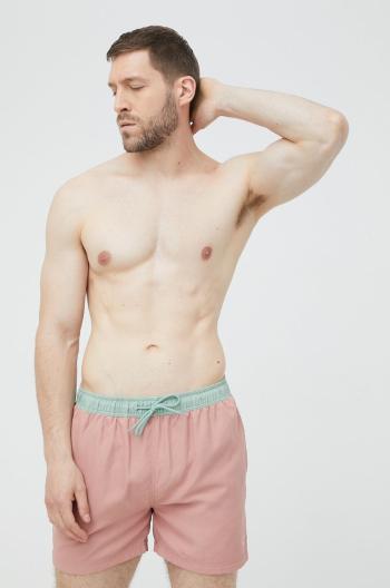 Plavkové šortky Selected Homme Homme ružová farba