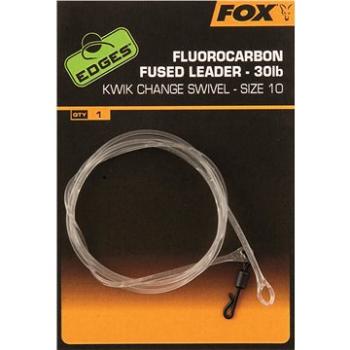 FOX Fluorocarbon Fused Leader 30 lb + Kwik Change Swivel Veľkosť 10 (5055350301579)