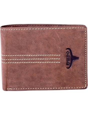 Hnedá pánska peňaženka s logom vel. ONE SIZE