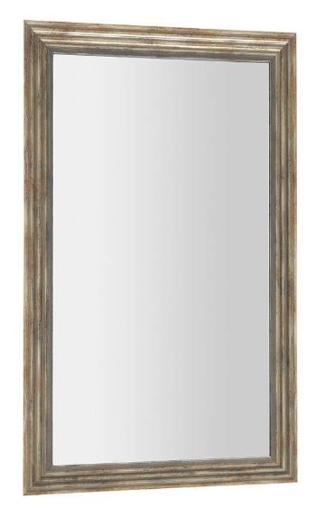 SAPHO - DEGAS zrkadlo v drevenom ráme 616x1016mm, čierna/starobronz NL731