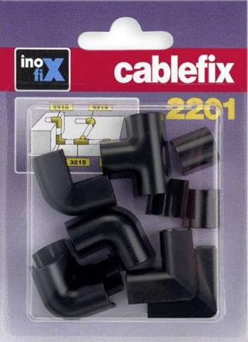 cablefix 3210_schwarz káblová lišta spojenie dosadacích miest  10 ks čierna