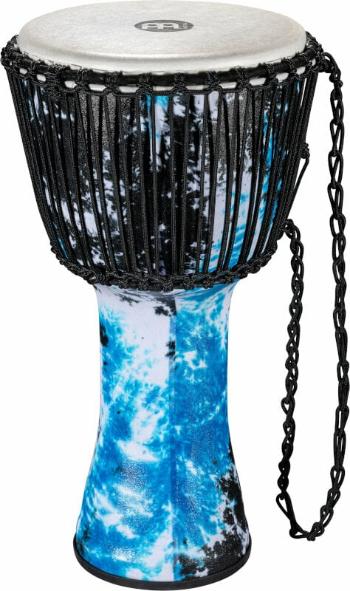 Meinl PADJ8-L-F 12" Rope Tuned Travel Series Djembe Djembe Galactic Blue Tie Dye