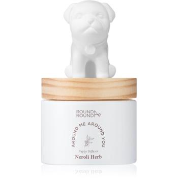 ROUND A‘ROUND Puppy Sleepy Pug - Neroli Herb aróma difuzér s náplňou 100 ml