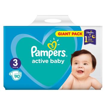 PAMPERS Active Baby veľ.3 Detské plienky 6-10 kg 90 ks