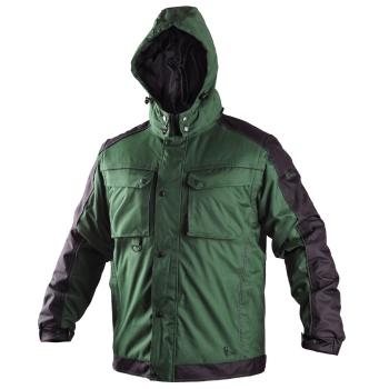 Canis Pánska zimná bunda 2v1 CXS IRVINE - Zelená / čierna | S